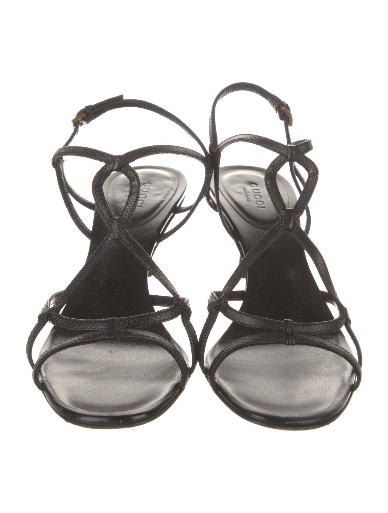 Gucci Leather Slingback Sandals